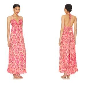 Tiare Hawaii Nanea Daisy Print Maxi‎ Dress Size One Size